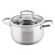 Εικόνα της Κατσαρόλα Lamart Prestige Ανοξείδωτη 4.7Lt 22cm Silver LTSS2212