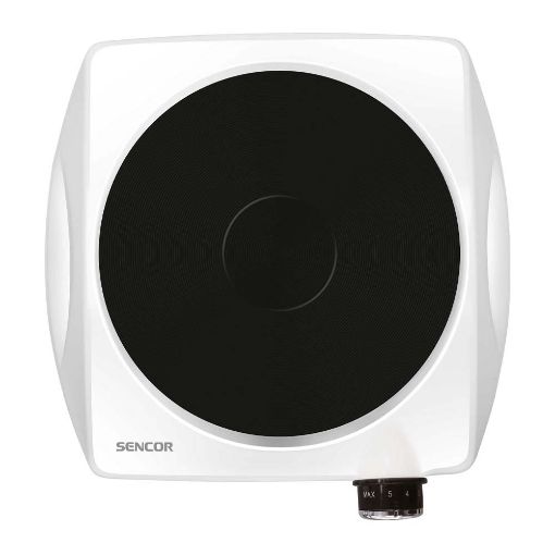 Εικόνα της Μονή Επιτραπέζια Εμαγιέ Εστία Sencor 1500W White SCP 1503WH-EUE4