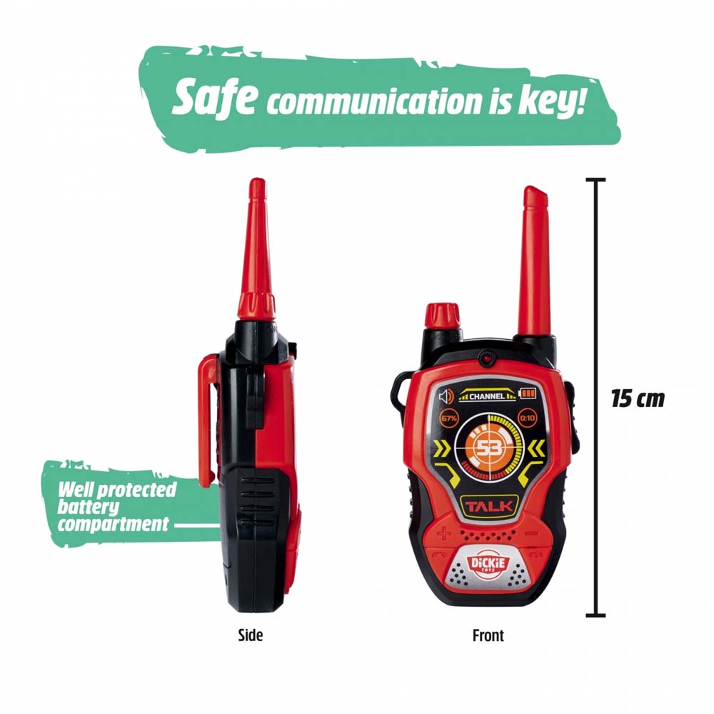 Dickie Toys Walkie Talkie Fun 2.4 GHz Per Bambini 4+ Anni - Portata 80 Mt, Gioco Estivo Regalo, 201118195 - 4