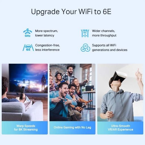 Εικόνα της Access Point Tp-Link Deco XE75 Pro v2 AXE5400 Tri-Band Mesh WiFi 6E System (2-Pack)