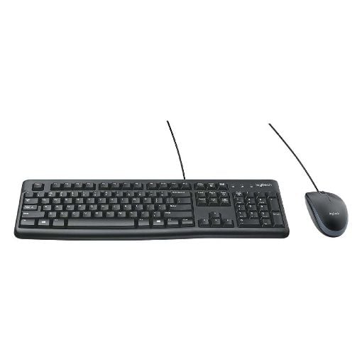 Εικόνα της Πληκτρολόγιο-Ποντίκι Logitech MK120 Wired Black (US) 920-002562