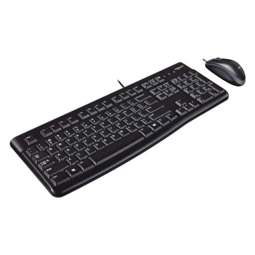Εικόνα της Πληκτρολόγιο-Ποντίκι Logitech MK120 Wired Black (US) 920-002562