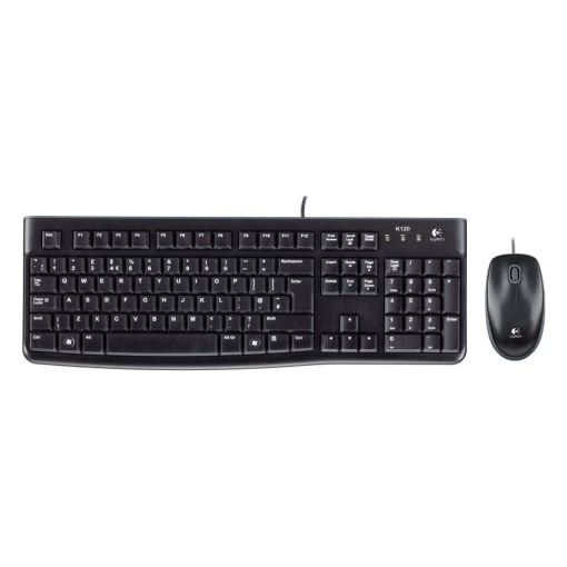 Εικόνα της Πληκτρολόγιο-Ποντίκι Logitech MK120 Wired Black (US) 920-002562