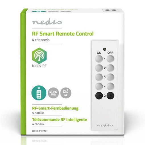 Εικόνα της Smart Remote Control Nedis 4 Καναλιών RF 433MHz RFRC410WT
