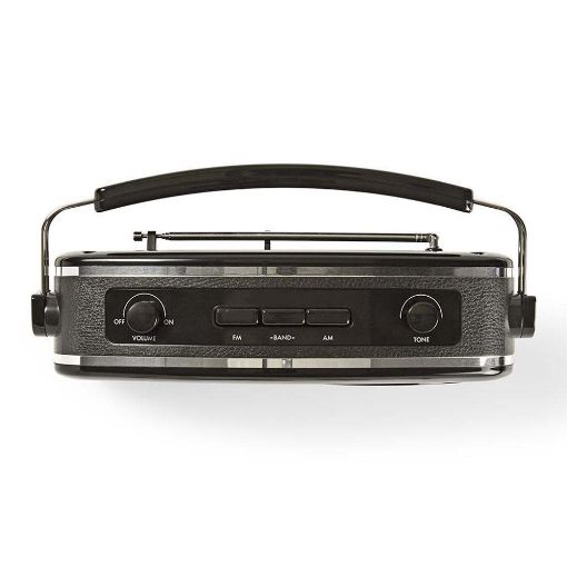 Εικόνα της Nedis Φορητό Ραδιόφωνο Retro Black RDFM5000BK