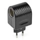 Εικόνα της Power Socket Adapter Nedis 230V AC to 12V DC Car Cigarette Chassis Black WACA12V
