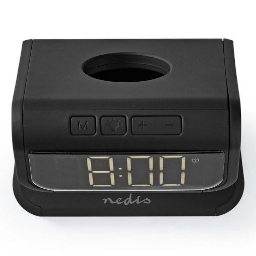 Εικόνα της Ψηφιακό Επιτραπέζιο Ρολόι Nedis με Ασύρματη Φόρτιση 10W Black WCACQ10W1BK