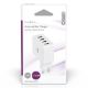 Εικόνα της Φορτιστής Nedis 4x USB-A 24W White WCHAU481AWT