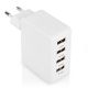 Εικόνα της Φορτιστής Nedis 4x USB-A 24W White WCHAU481AWT