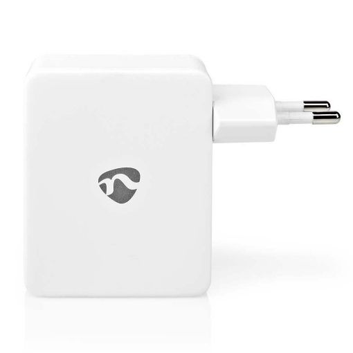 Εικόνα της Φορτιστής Nedis 4x USB-A 24W White WCHAU481AWT