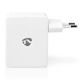 Εικόνα της Φορτιστής Nedis 4x USB-A 24W White WCHAU481AWT