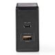 Εικόνα της Φορτιστής Nedis USB-A & USB-C 57W Black WCPD45W100BK
