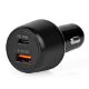 Εικόνα της Φορτιστής Αυτοκινήτου Nedis USB-A & USB-C PD 65W Black CCPD65W100BK