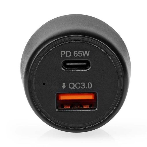 Εικόνα της Φορτιστής Αυτοκινήτου Nedis USB-A & USB-C PD 65W Black CCPD65W100BK