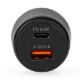 Εικόνα της Φορτιστής Αυτοκινήτου Nedis USB-A & USB-C PD 65W Black CCPD65W100BK