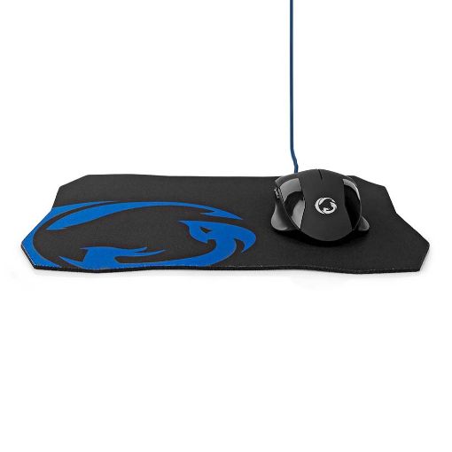 Εικόνα της Ποντίκι Nedis Gaming & Mouse Pad Combo Kit Black/Blue GMMP110BK