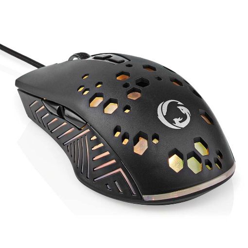Εικόνα της Ποντίκι Nedis Gaming RGB Black GMWD410BK