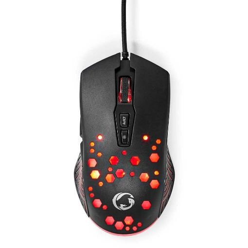 Εικόνα της Ποντίκι Nedis Gaming RGB Black GMWD410BK