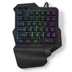 Εικόνα της KeyPad Nedis Gaming RGB Black GKBDS110BK