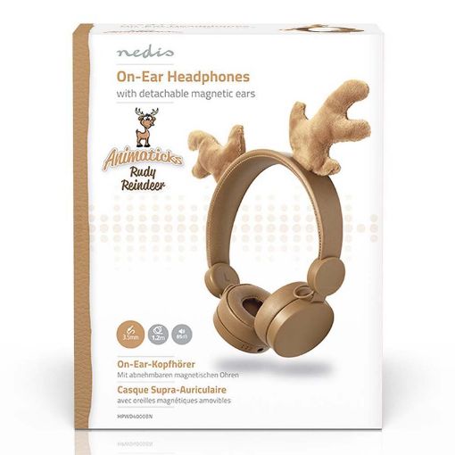 Εικόνα της Headset Nedis Rudy Reindeer Brown HPWD4000BN