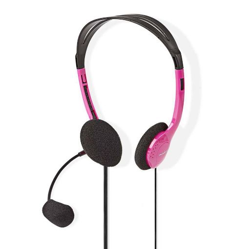 Εικόνα της Headset Nedis Wired Pink CHST100PK
