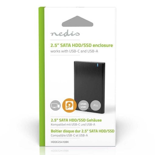 Εικόνα της Θήκη Εσωτερικού Σκληρού Δίσκου 2.5" Nedis USB 3.0 Black HDDE25410BK