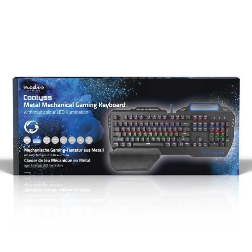Εικόνα της Πληκτρολόγιο Nedis Mechanical RGB (US) Black GKBD400BKUS