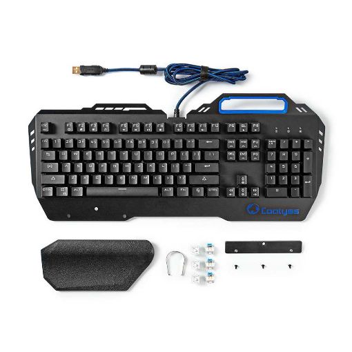 Εικόνα της Πληκτρολόγιο Nedis Mechanical RGB (US) Black GKBD400BKUS