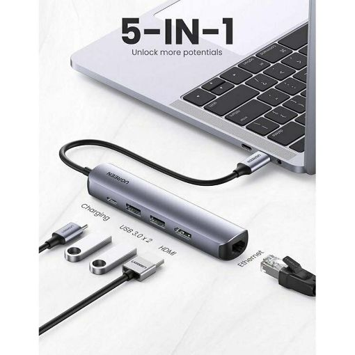 Εικόνα της Ugreen CM418 Multi-Function Converter Type-C Gray 10919