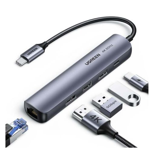 Εικόνα της Ugreen CM418 Multi-Function Converter Type-C Gray 10919