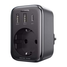 Εικόνα της Μονόπριζο Ασφαλείας Ugreen CD314 GaN USB Charger Black 90613