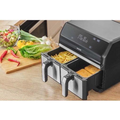 Εικόνα της Φριτέζα Αέρος Sencor Vita Διπλή 8lt 1700W Black SFR 9500SS