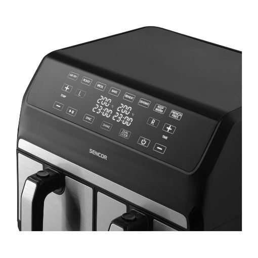 Εικόνα της Φριτέζα Αέρος Sencor Vita Διπλή 8lt 1700W Black SFR 9500SS