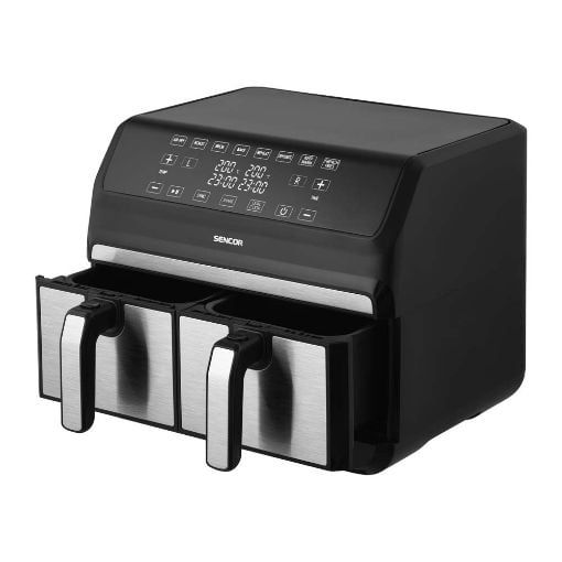 Εικόνα της Φριτέζα Αέρος Sencor Vita Διπλή 8lt 1700W Black SFR 9500SS