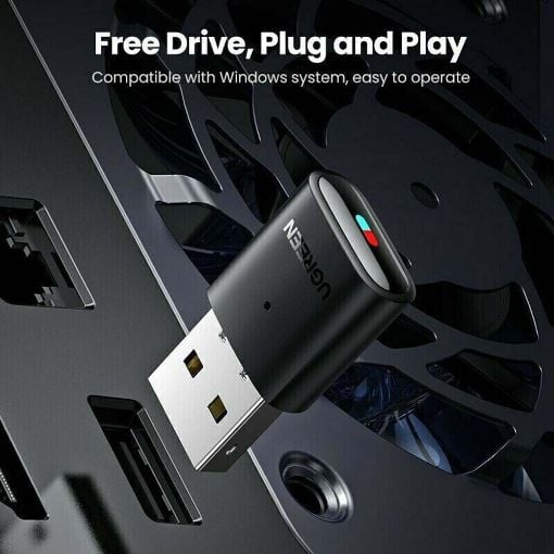 Εικόνα της Adapter Ugreen Bluetooth v5.0 Black 10928