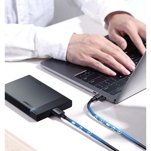 Εικόνα της Καλώδιο Ugreen US312 USB-C to WD-USB 1m Black 20103