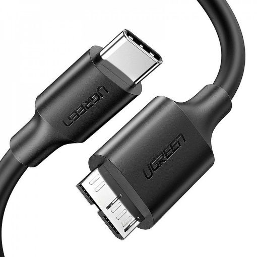 Εικόνα της Καλώδιο Ugreen US312 USB-C to WD-USB 1m Black 20103