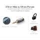 Εικόνα της Audio Converter Ugreen 2.5 to 3.5mm M/F Grey 20501
