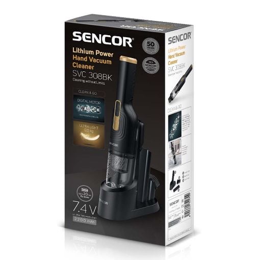 Εικόνα της Επαναφορτιζόμενο Σκουπάκι Sencor 7.4V Black/Gold SVC 308BK