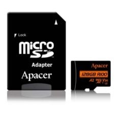 Εικόνα της Κάρτα Μνήμης MicroSDXC Class 10 Apacer R100 128GB UHS-I U3 V30 A2 + SD Adapter
