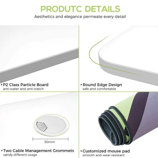 Εικόνα της Gaming Desk Eureka Ergonomic 47" White ERK-IOD-47W-V2