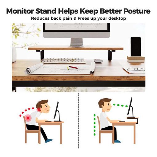Εικόνα της Ξύλινο Γραφείο Eureka Ergonomic με Μεταλλικά Πόδια Brown ZX-SS140B-RBB