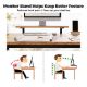 Εικόνα της Ξύλινο Γραφείο Eureka Ergonomic με Μεταλλικά Πόδια Brown ZX-SS140B-RBB