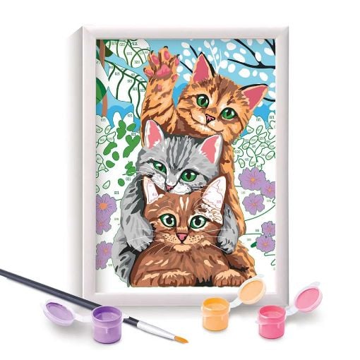Εικόνα της AS Company - Paint & Frame Ζωγραφίζω με Αριθμούς, Funny Kitties 1038-41010