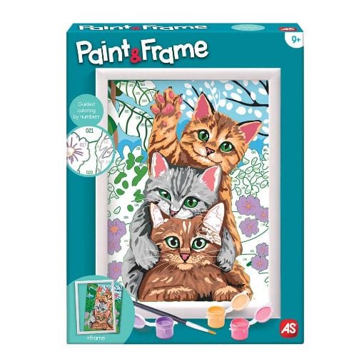 Εικόνα της AS Company - Paint & Frame Ζωγραφίζω με Αριθμούς, Funny Kitties 1038-41010