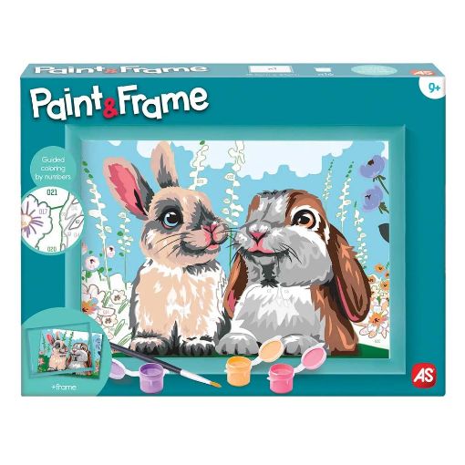 Εικόνα της AS Company - Paint & Frame Ζωγραφίζω με Αριθμούς, Cute Bunnies 1038-41011