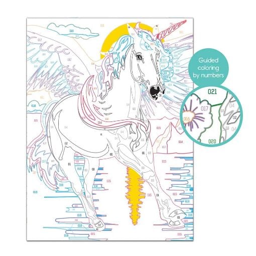 Εικόνα της AS Company - Paint & Frame Ζωγραφίζω με Αριθμούς, Magic Unicorn 1038-41016