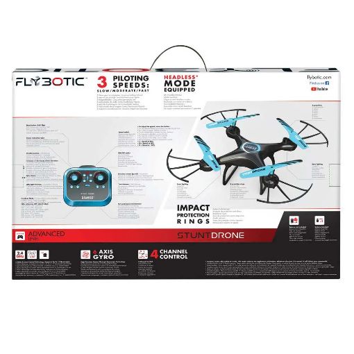 Εικόνα της Silverlit - Τηλεκατευθυνόμενο Drone Flybotic Stunt Blue/Black 7530-84841