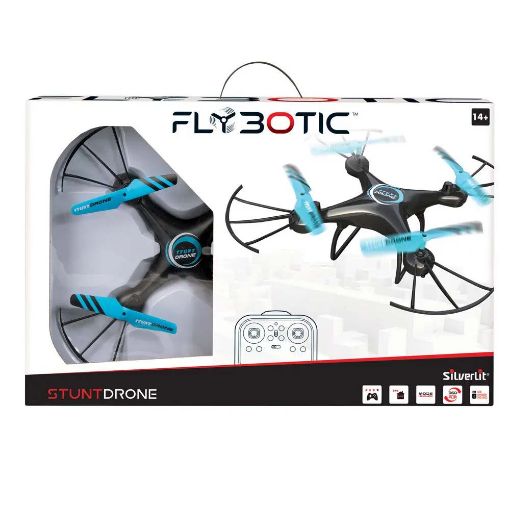 Εικόνα της Silverlit - Τηλεκατευθυνόμενο Drone Flybotic Stunt Blue/Black 7530-84841