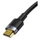 Εικόνα της Καλώδιο Baseus Cafule HDMI v2.0 M/M 2m Black CADKLF-F01